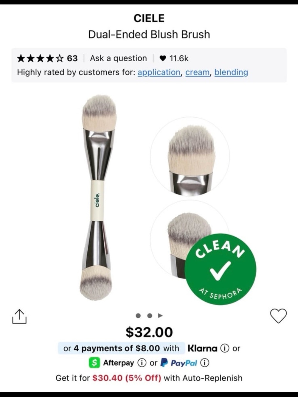 Ciele Dual-Ended Blush Brush